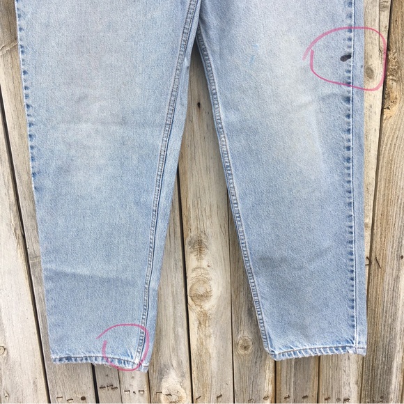 Levi’s Vintage 90’s 550 Relaxed Fit Orange Tag Jean Blue 34 - Picture 15 of 16